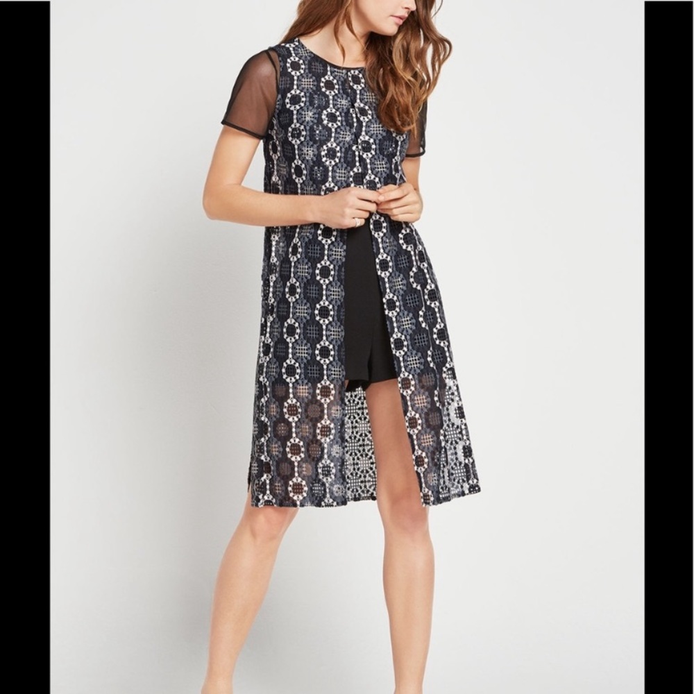 Print Long Vest
